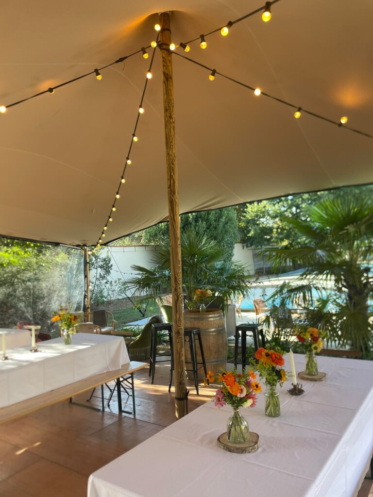 anniversaire célébration jardin